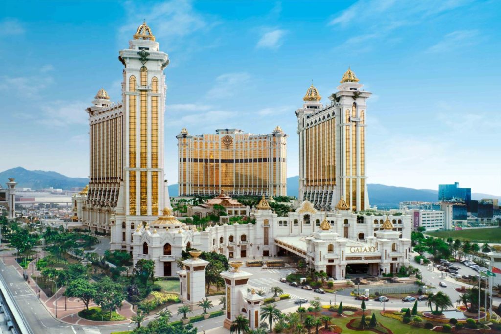 Galaxy Macau casino resort located in Cotai, Macau, People's Republic of China.