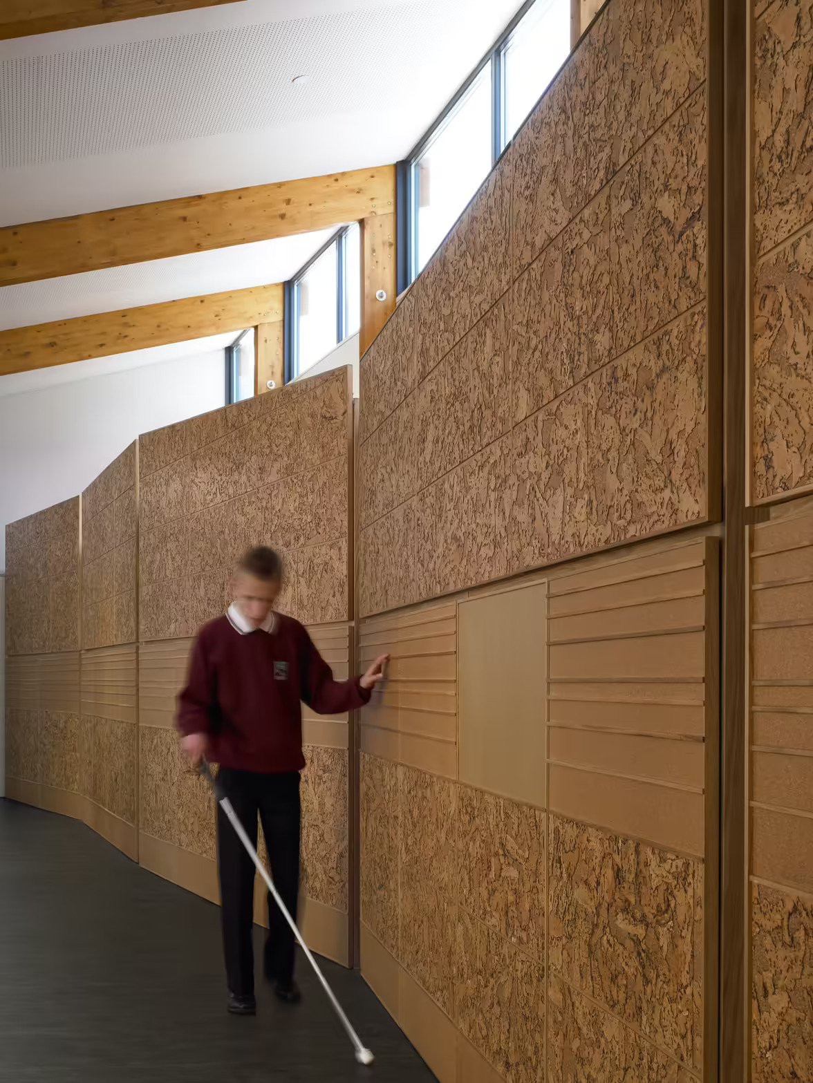 A good example of accessibility in architecture in the design of Hazelwood School, designed by Alan Dunlop Architect Limited.