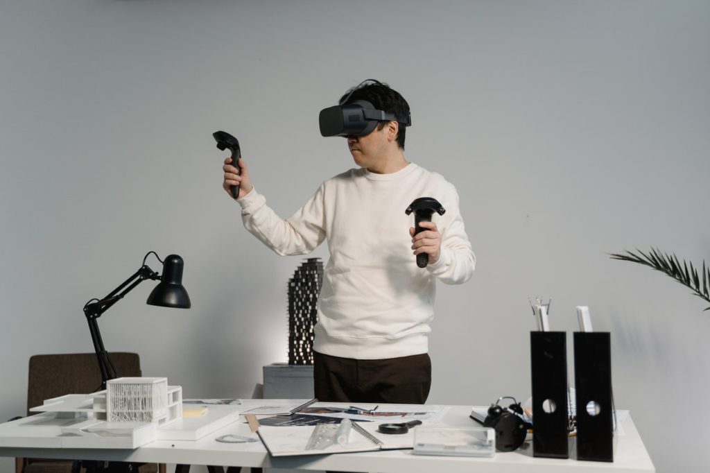 VR can be used as a tool for architects to help them design their future buildings. 