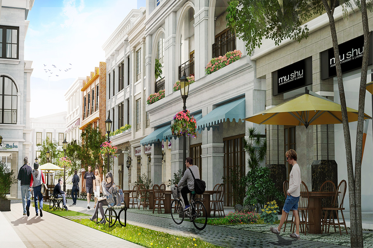 Megaworld Corporation introduces shophouses in the Philippines as part of their various township projects.