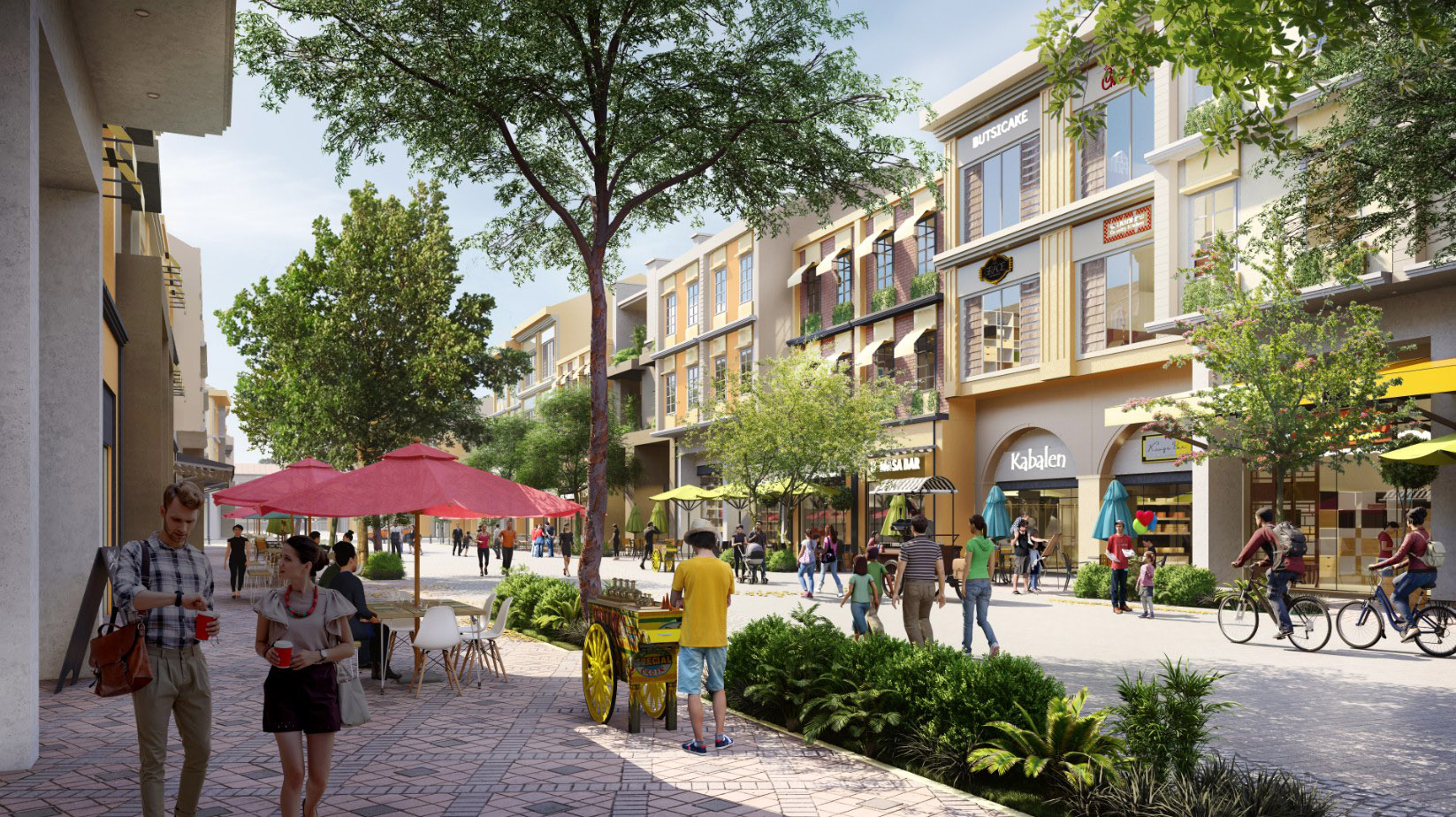 Ayala Land's proposed mixed-use estate with shophouses in Tarlac City.