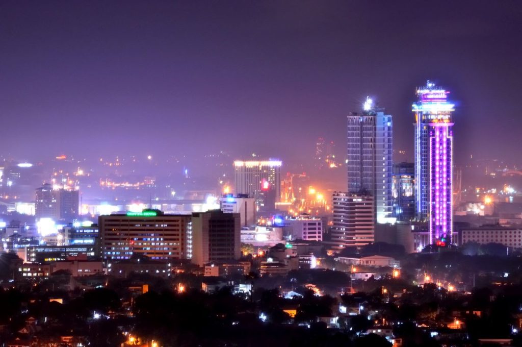 Skyline of a bustling Philippine city