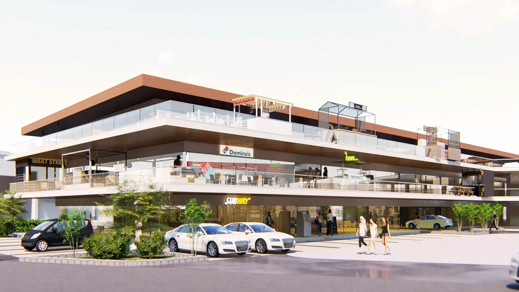 Streamlined Retail Design With Gas Station