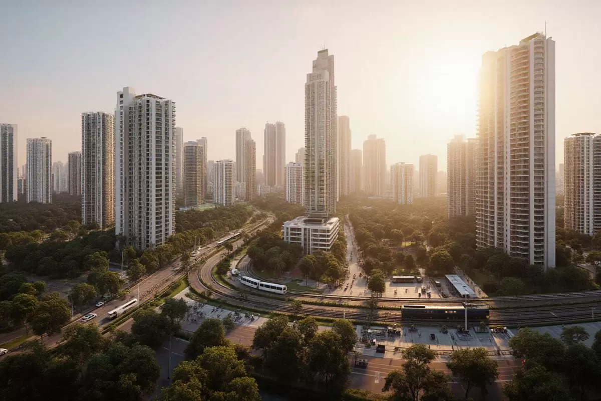 Future Metro Manila with redeveloped condominiums and green mobility systems.