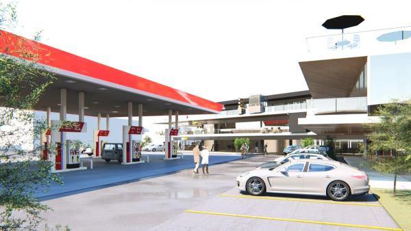 Commercial Complex With Gas Refilling Station